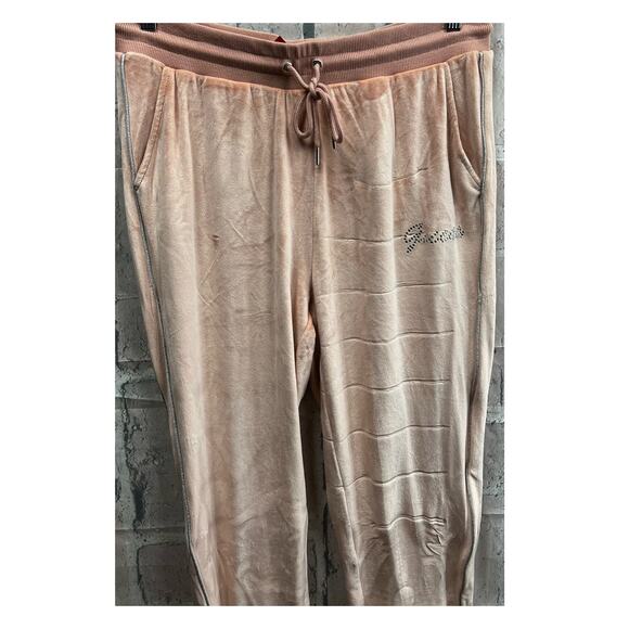 Guess Deck Velour Rose Bliss Woman Jogger Size Large NWT $49 - Picture 7 of 12